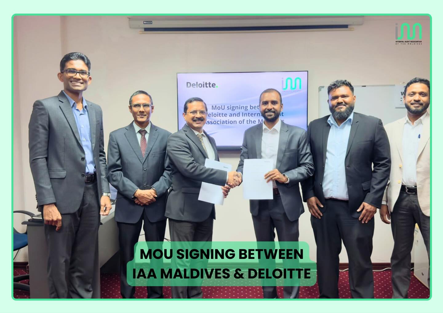 IAA Maldives and Deloitte Maldives Sign MoU