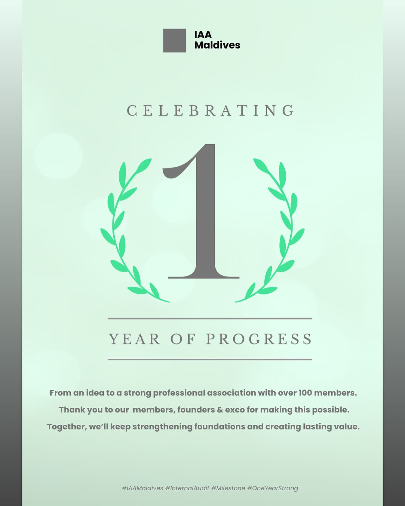 IAA Maldives Celebrates 1st Anniversary